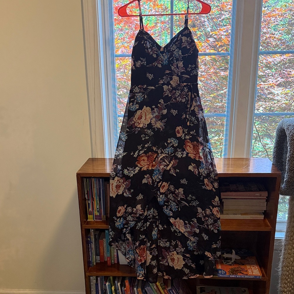 Lily Rose Blue and Pink Ruffled Tiered Sundress